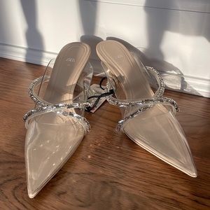 Never Worn Zara Jewel Heels